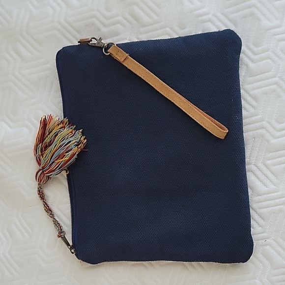 A+P Denim Clutch/large wristlet - Picture 2 of 7